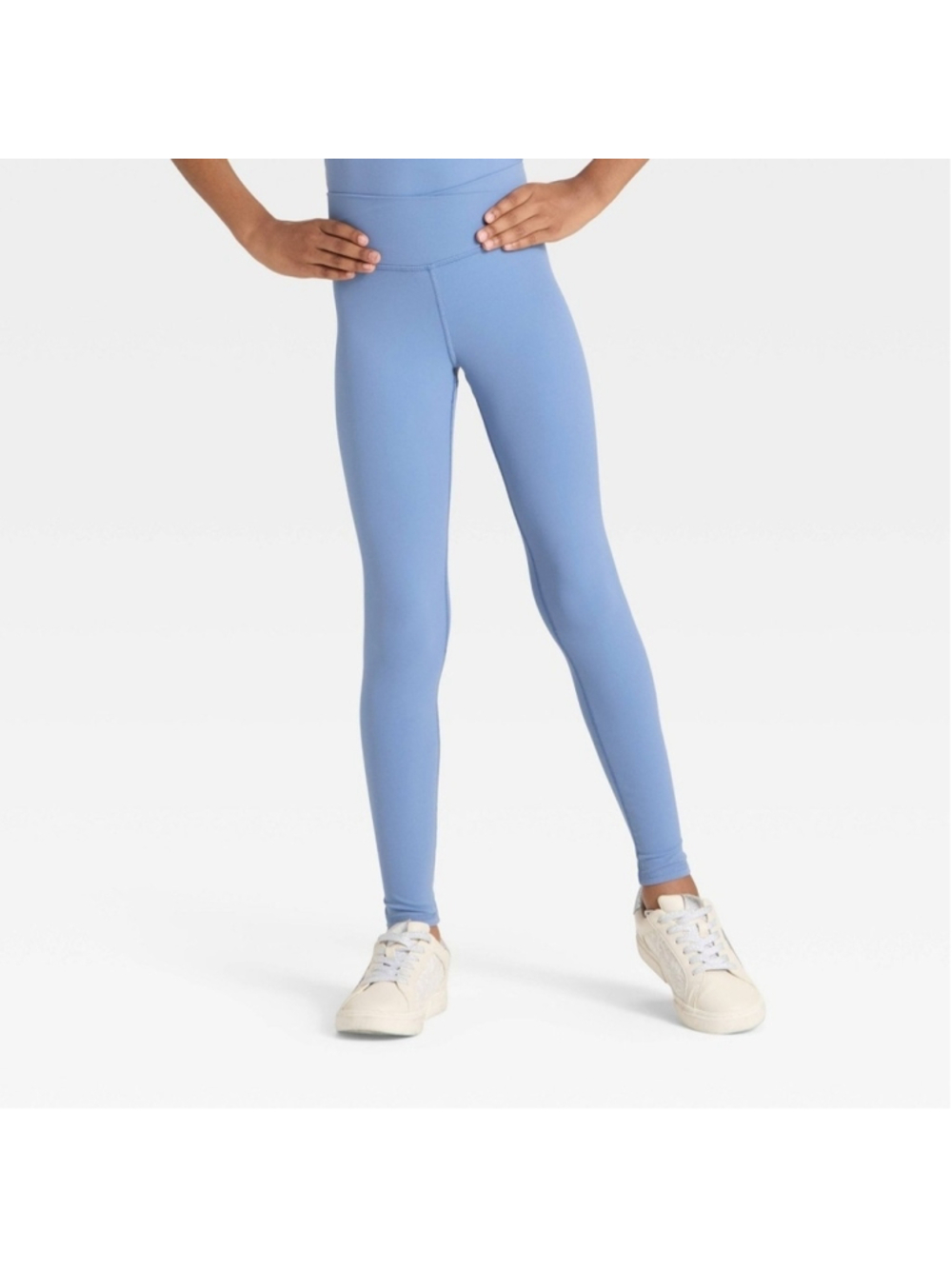 2 Pairs All in Motion Slate Blue Leggings